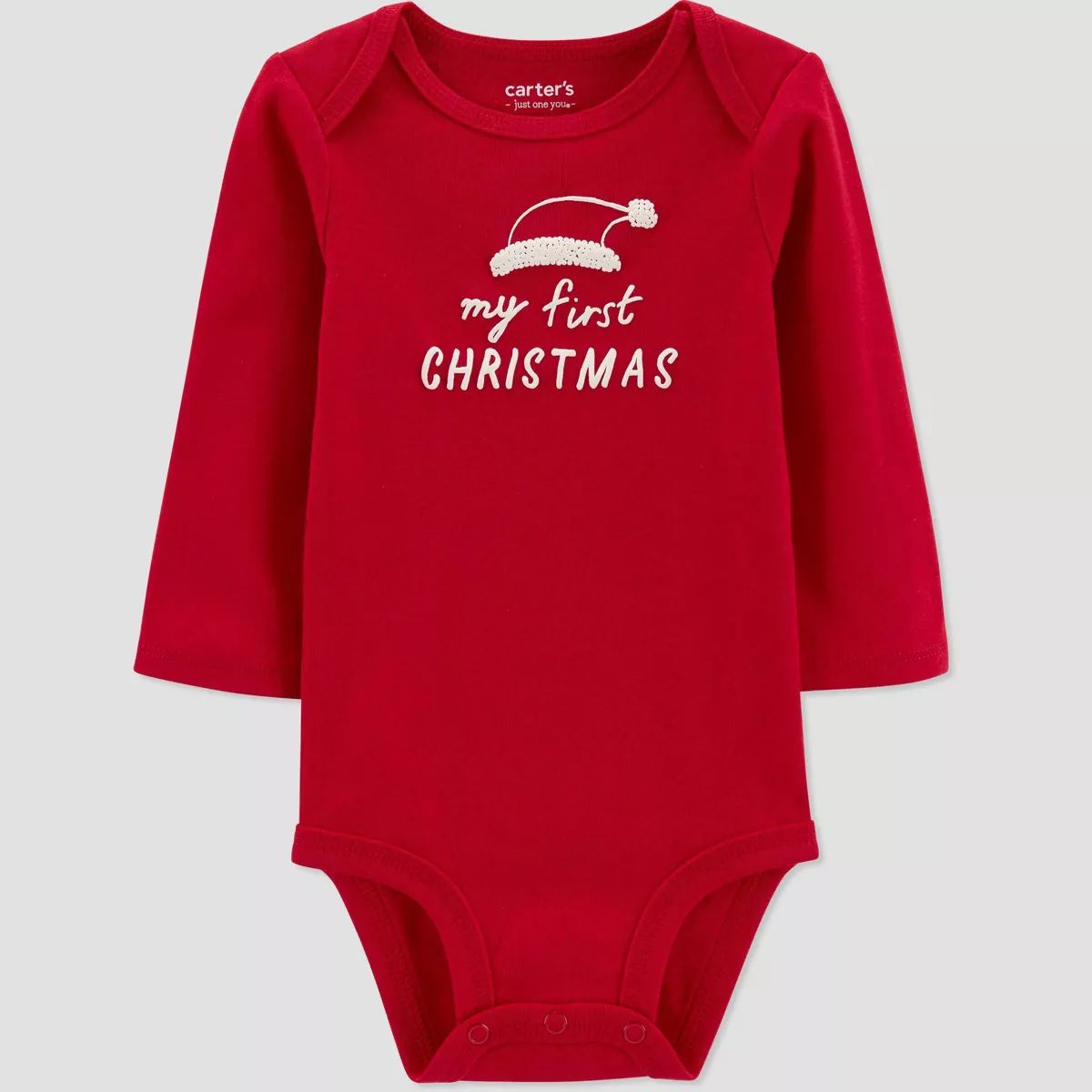 Carter's Just One You®️ My First Christmas Baby Bodysuit - Red | Target