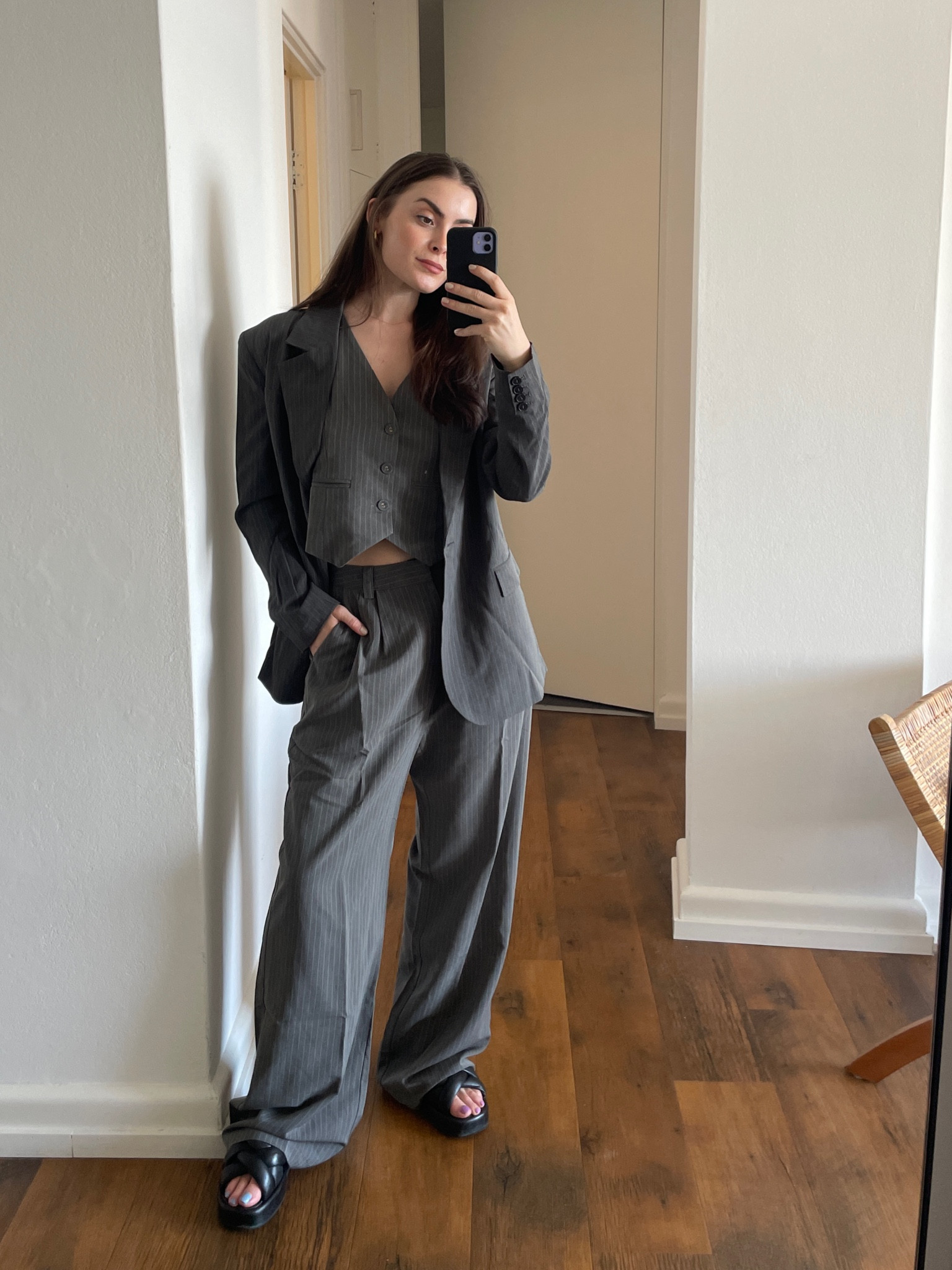 New favourite outfit 

wearing an 8 vest and blazer 
wearing a 10 pant for a baggy fit 

#LTKSeasonal #LTKstyletip #LTKaustralia