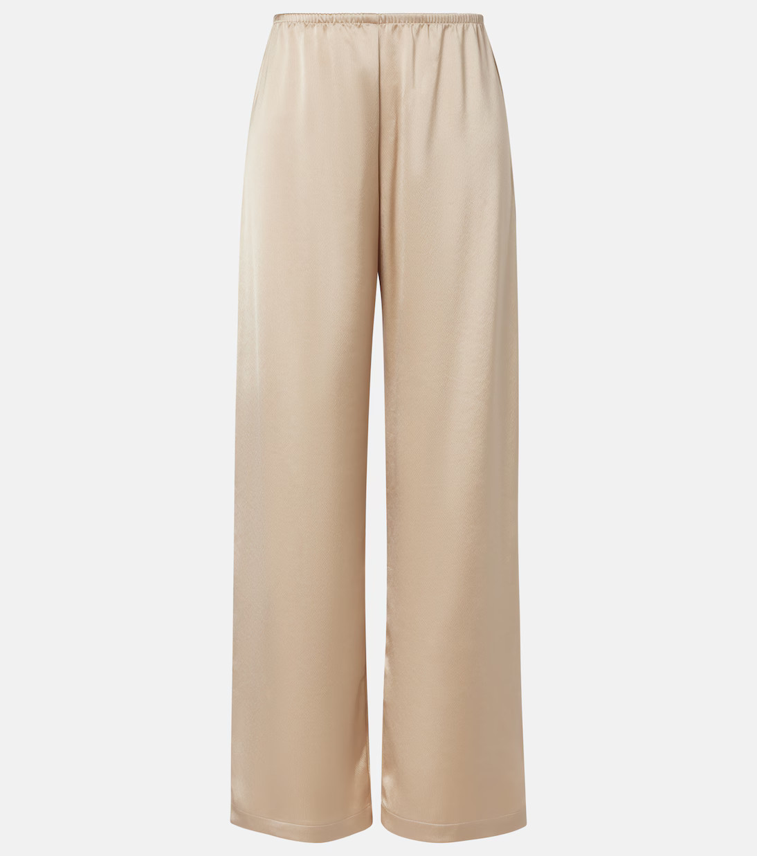 Barb mid-rise satin wide-leg pants | Mytheresa (US/CA)