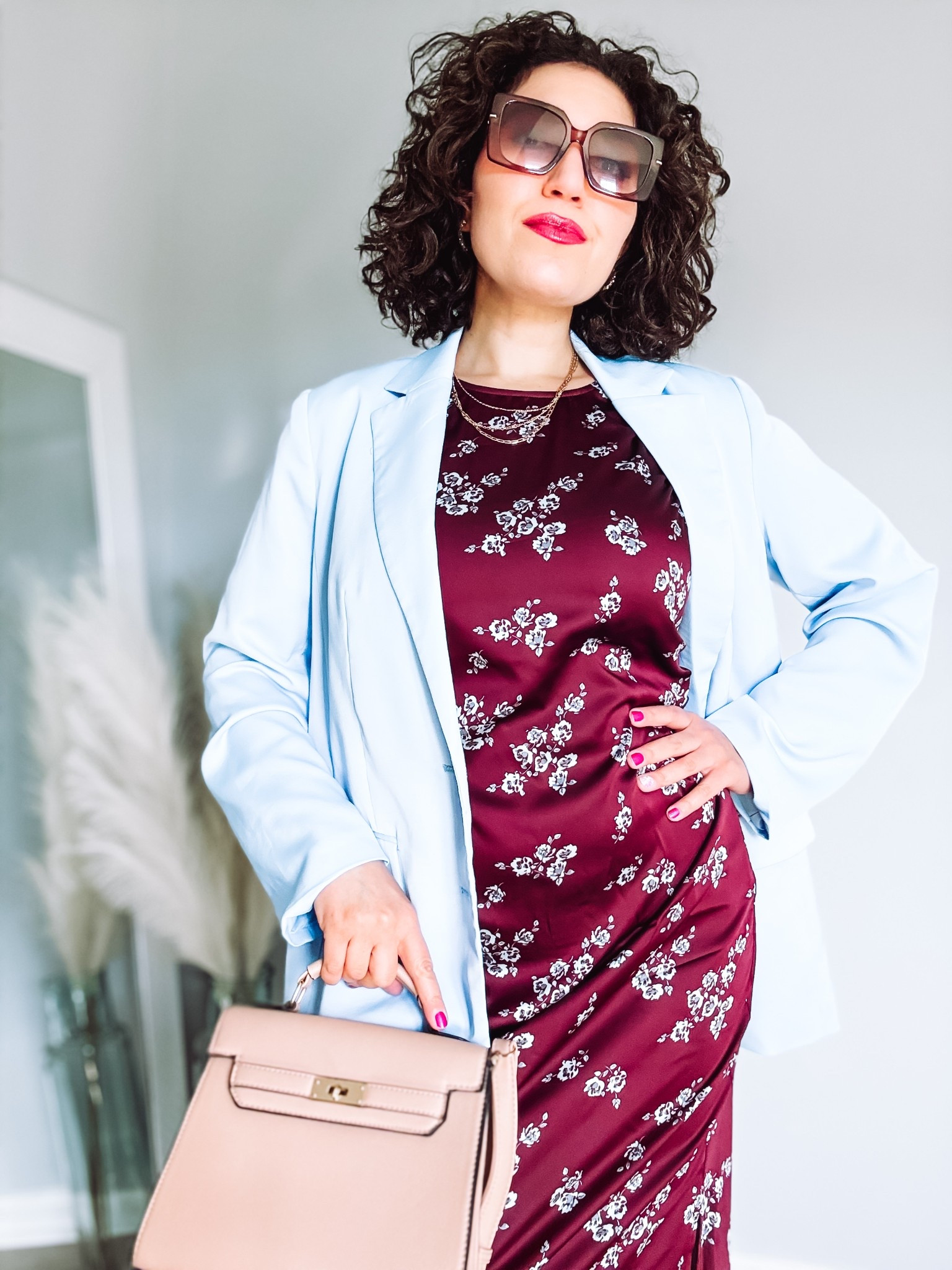 Spring outfit, floral dress, workwear, midi dress 

#LTKStyleTip #LTKFindsUnder50