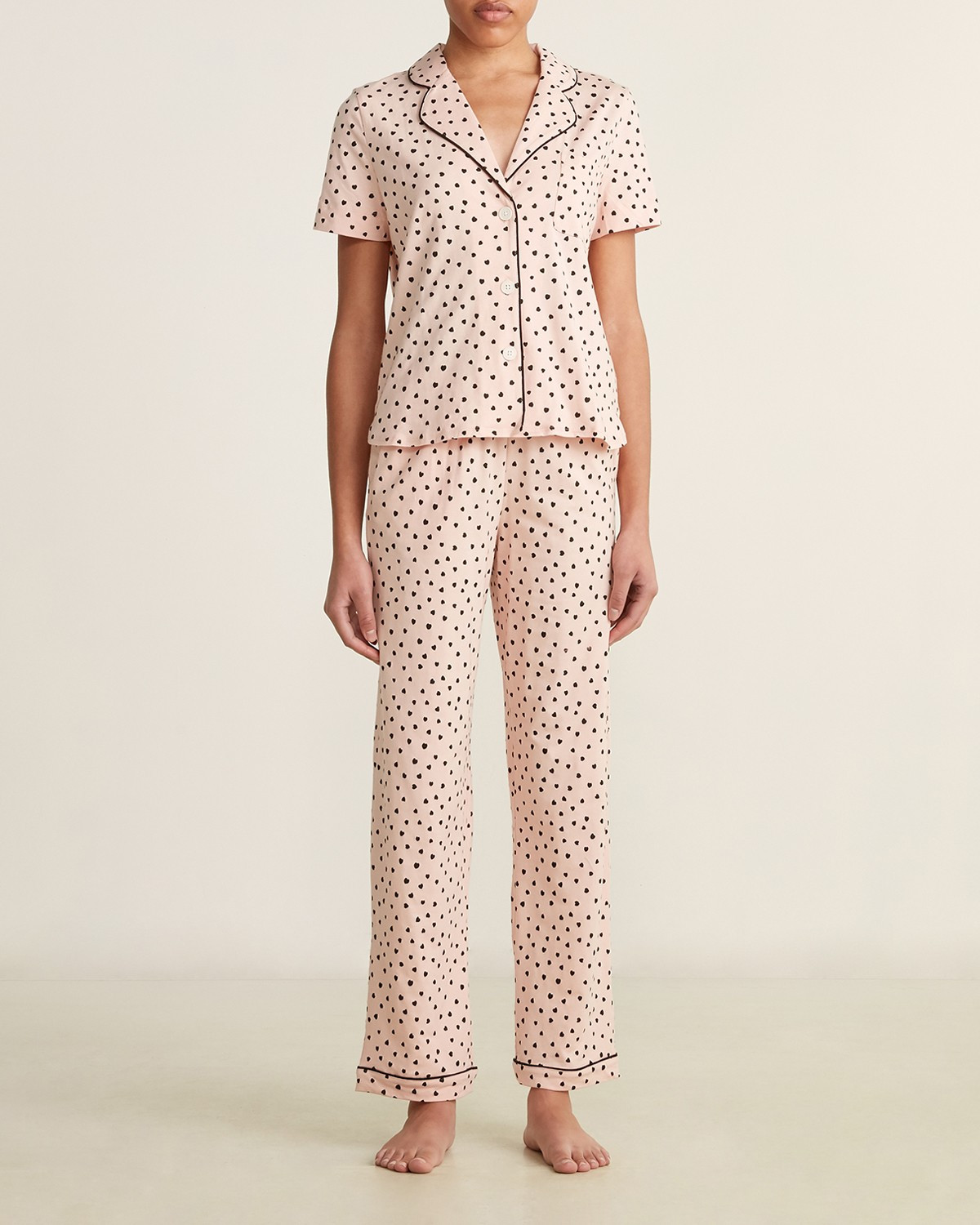 Madewell Two-Piece Contrast Heart Pajama Set | Century 21 Department Stores