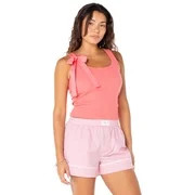 Celebrity Pink Women's Removable Bow Ribbed Tank Top, Sizes XS-XXXL | Walmart (US)