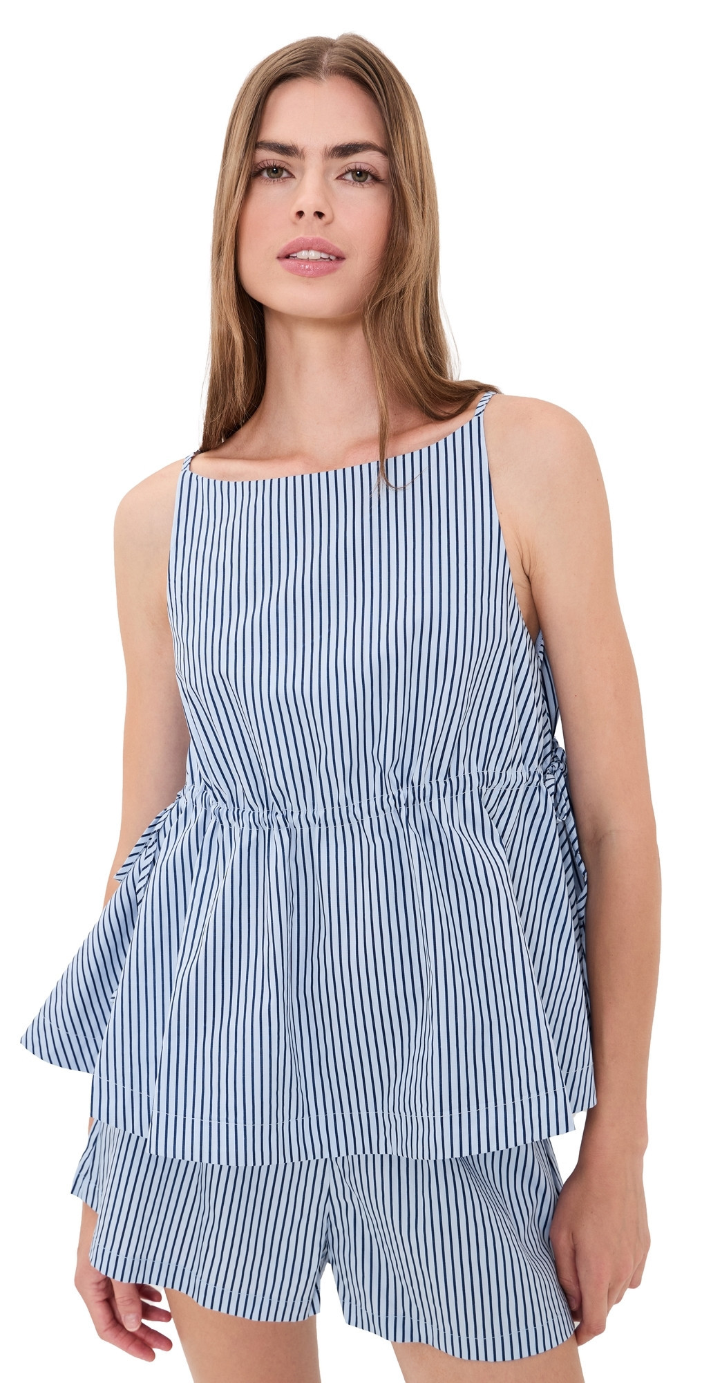 VRG GRL Indi Blue Stripe Top Blue Stripe L | Shopbop