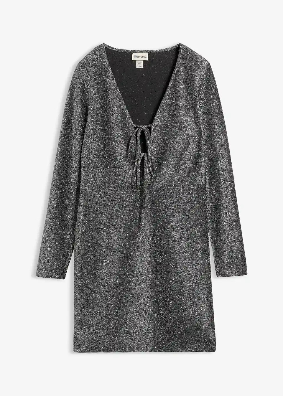 Glitzerndes Minikleid mit Schleifendetail | Bonprix DE