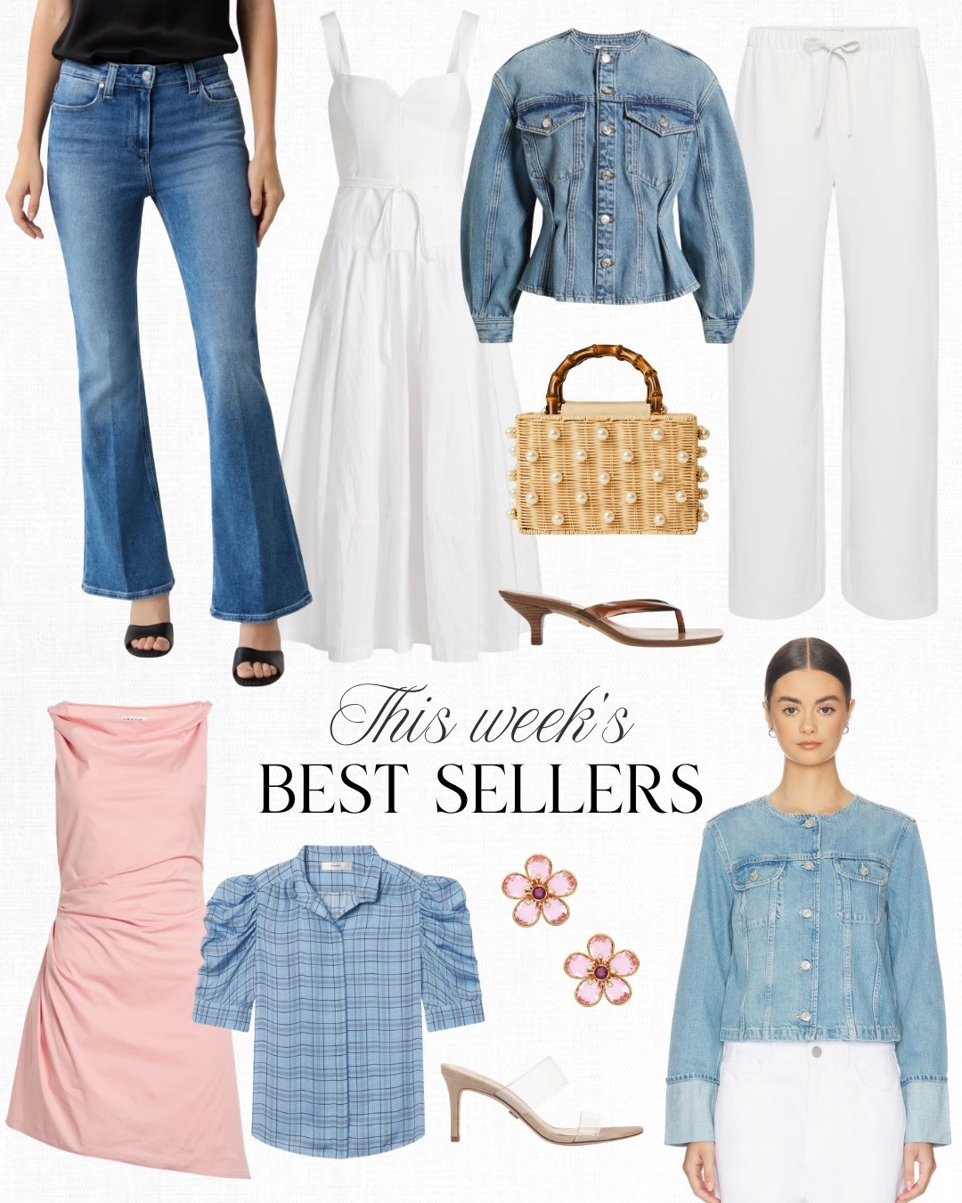 This pink Staud dress has been a hot commodity and for good reason! Such a pretty shade of pink and perfect for spring and summer. A denim jacket is one of those basic staples you can wear so many ways this time of year. I just picked up this one from Frame but I love the cuffed sleeves on this Paige denim jacket.

#LTKOver40 #LTKSeasonal