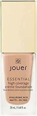 Jouer Essential High Coverage Cr\u00e8me Foundation | Men & Women | Available in 50 Shades for ... | Amazon (US)