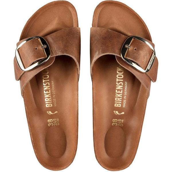 Women's BIRKENSTOCK Madrid Big Buckle Slide Sandals 36 Cognac | Scheels Sports