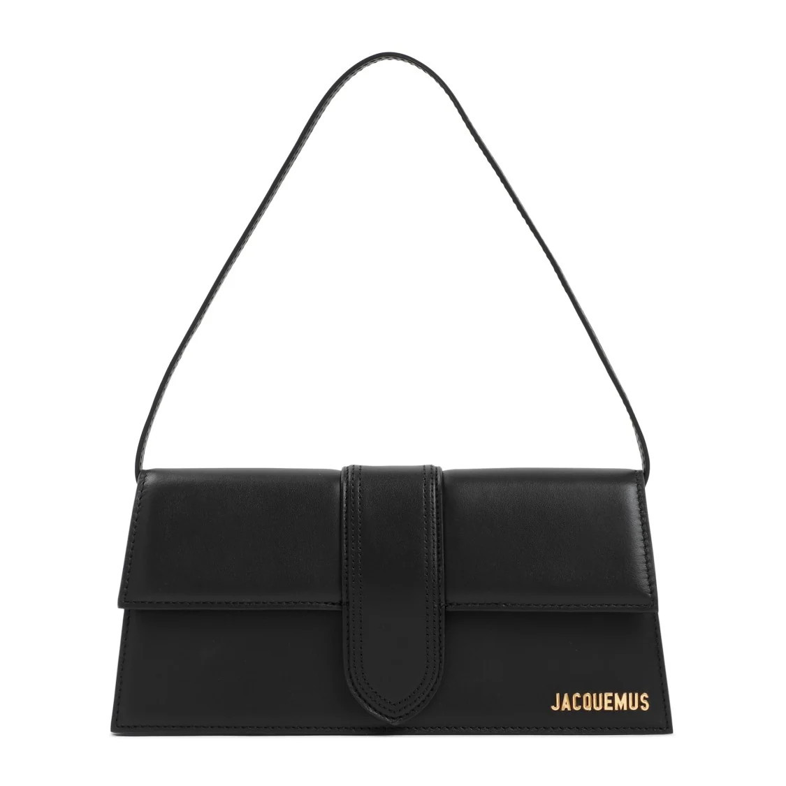 Black Leather Shoulder Bag | Shop Simon