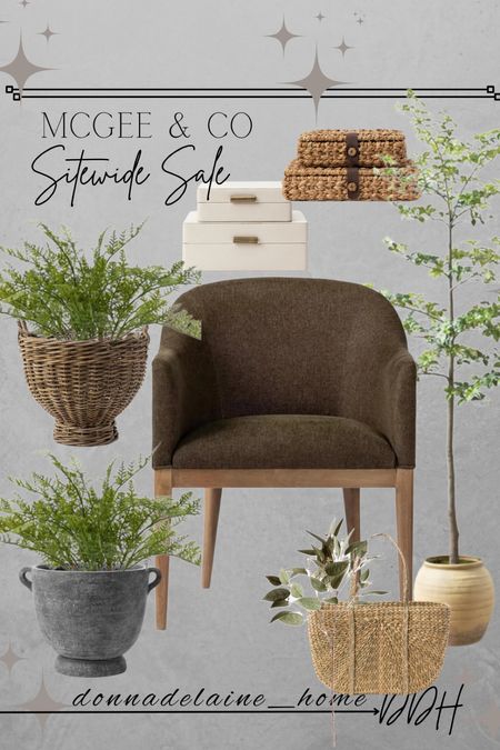 McGee & Co! How beautiful is this chair..I’m loving it! And the tree, the planters, the boxes.. beautiful pieces. All on sale! 
Sale alert, home furniture, modern organic decor 

#LTKHome #LTKSaleAlert