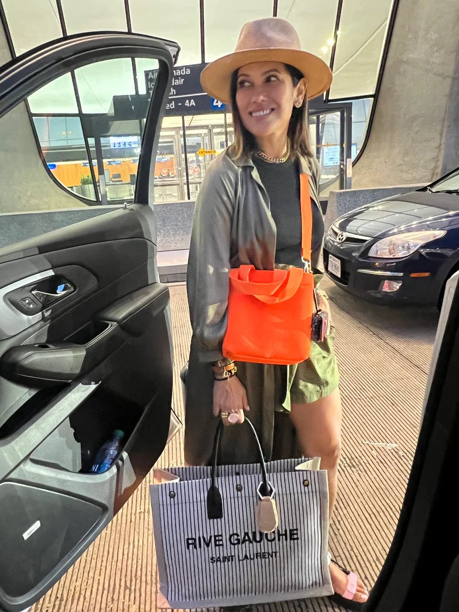 Koala Go! Midi Town Crossbody Bag: Orange Neoprene | Quilted Koala