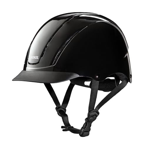 Troxel Spirit Full Coverage Horse Riding Helmet, Low-Profile Adjustable Design, Safety Horseback Riding Gear, Medium (7-7-3/8), Black | Amazon (US)