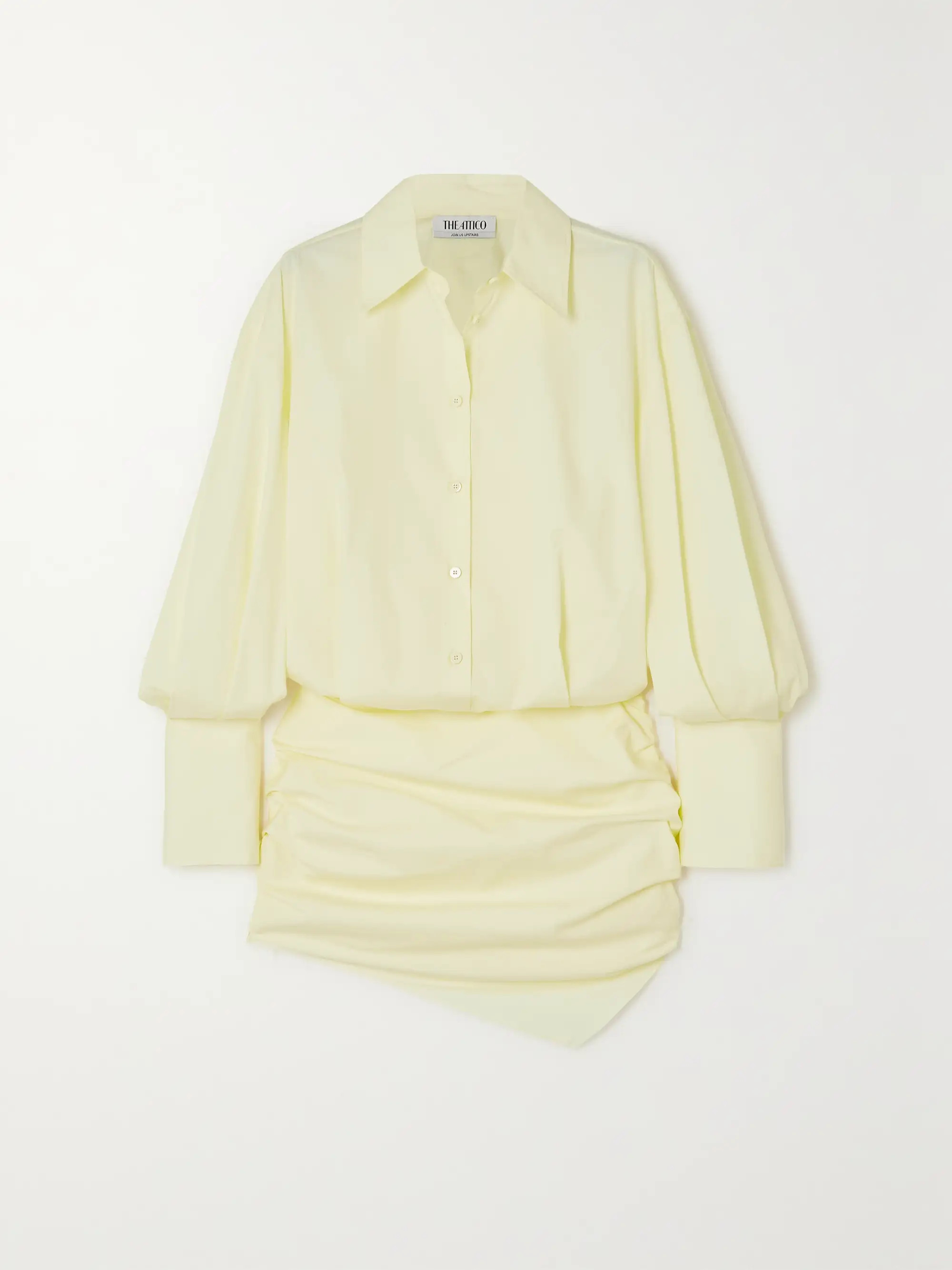 Hatty asymmetric cotton-poplin mini shirt dress | NET-A-PORTER (US)