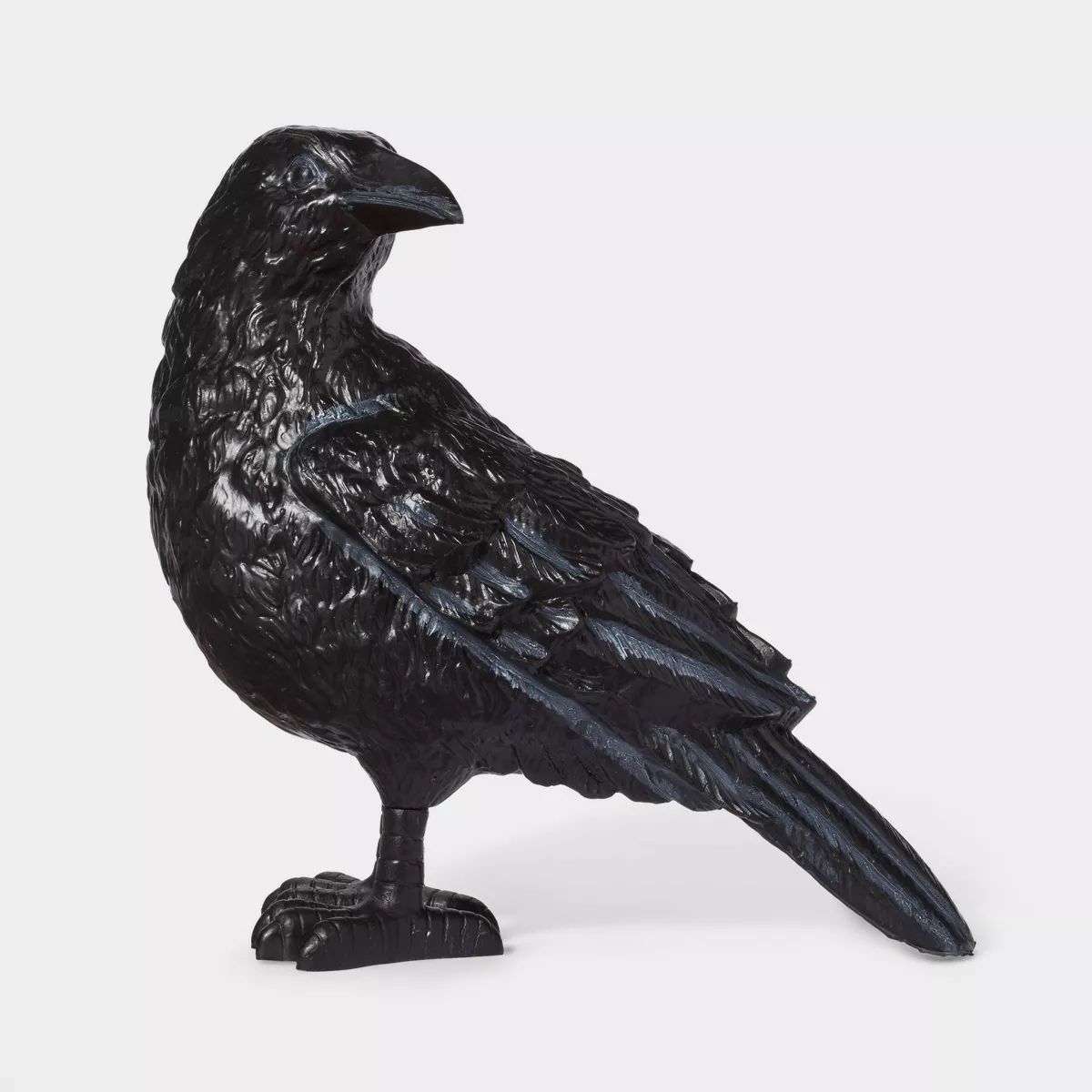 Plastic Matte Black Raven Halloween Decorative Sculpture - Hyde & EEK! Boutique™: Indoor Mythic... | Target