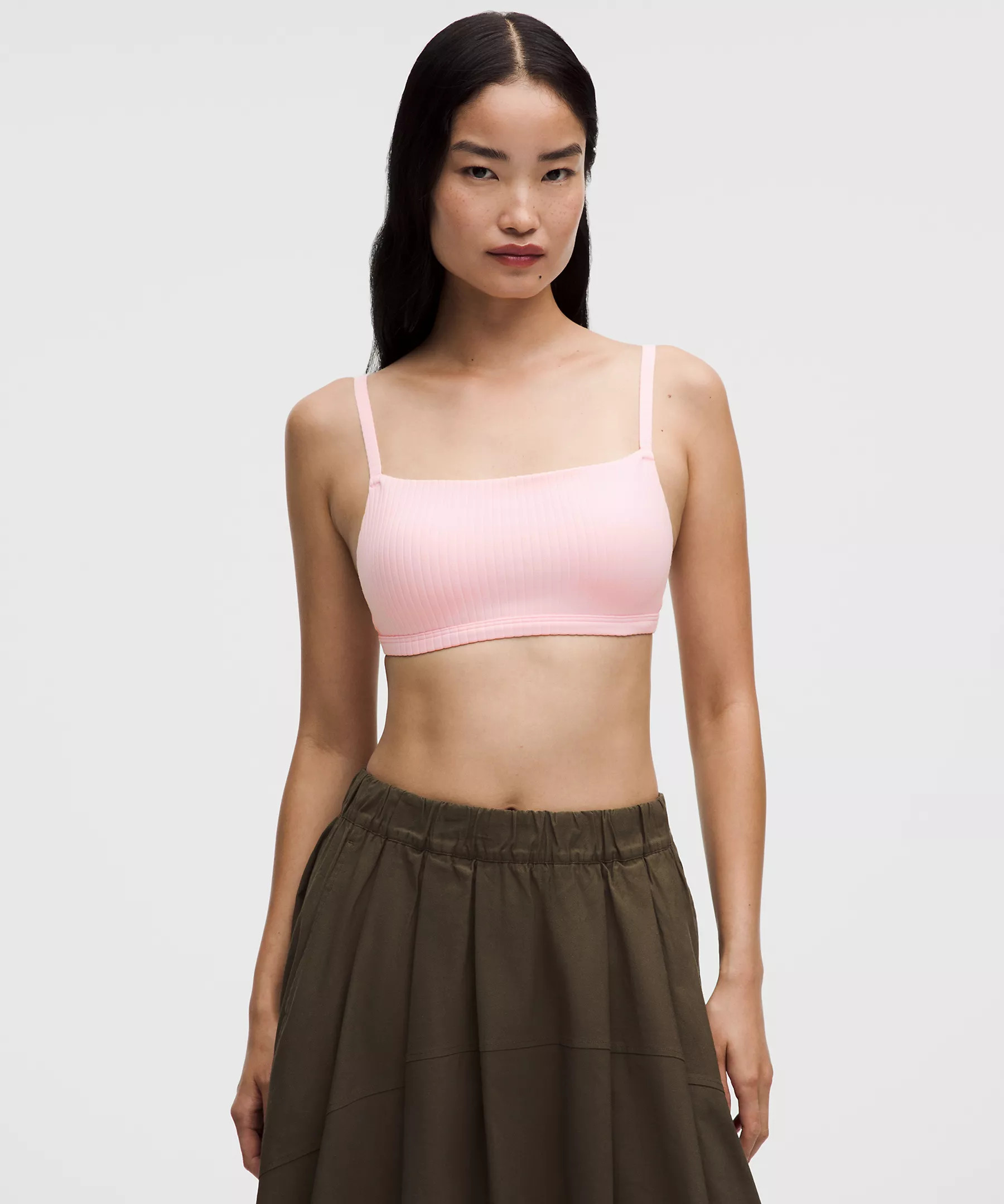 Ribbed Cami-Strap Bra | Lululemon (US)