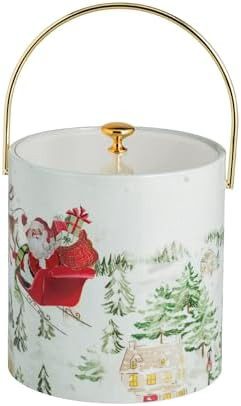 Mud Pie Christmas Santa Scene Ice Bucket | Amazon (US)