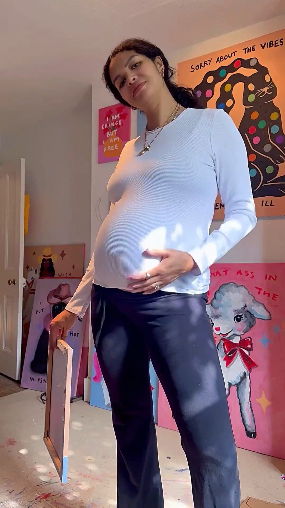 Perfect cosy maternity outfit for lounging in my studio

#LTKuk #LTKmaternity #LTKspring