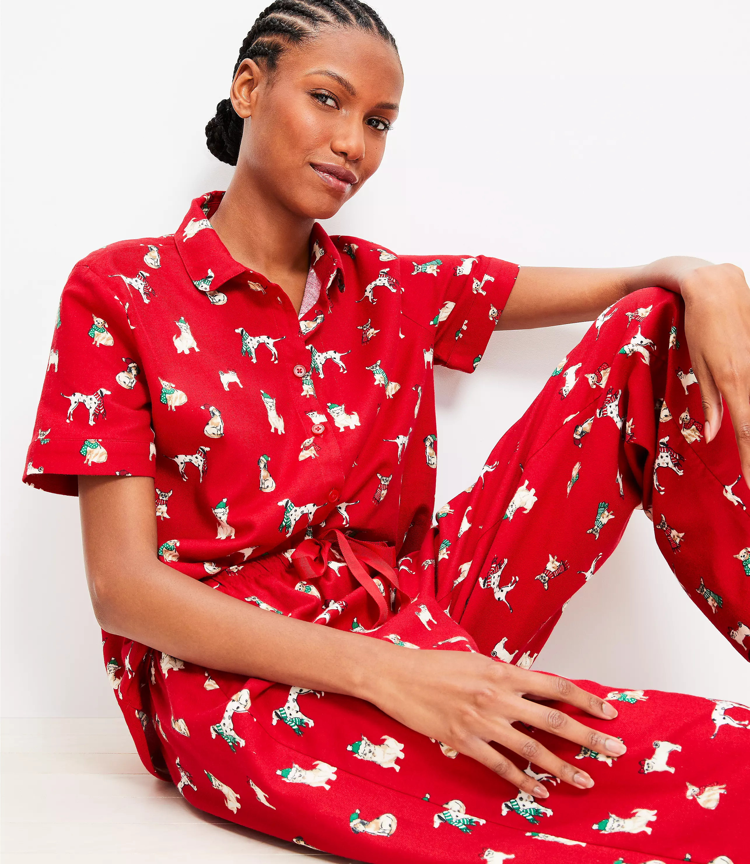 Holiday Dog Pajama Set | LOFT