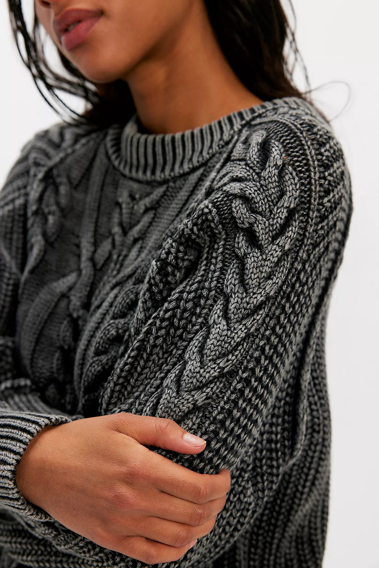 Frankie Cable Knit Sweater | Free People (Global - UK&FR Excluded)