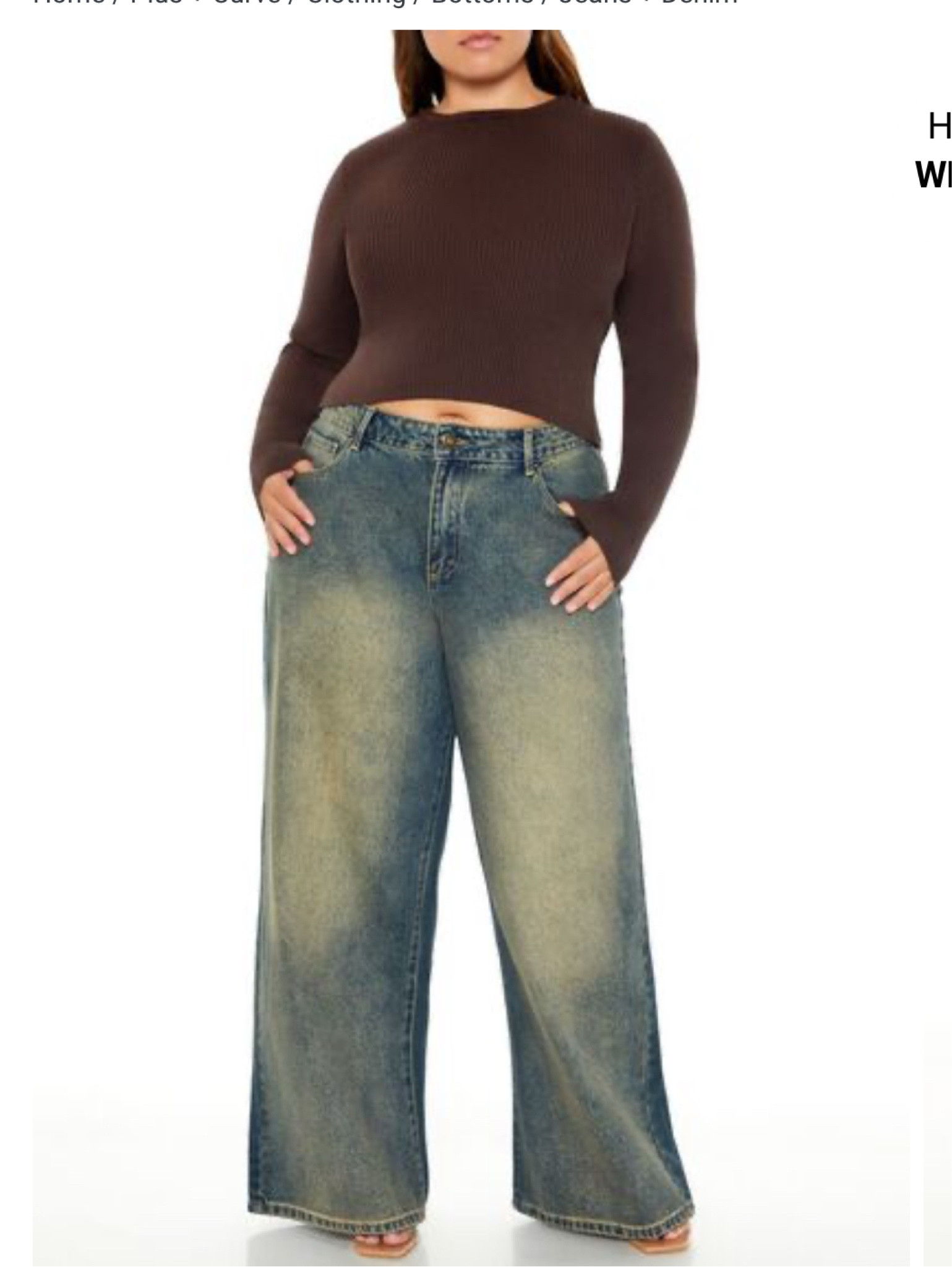 Plus Size Mid-Rise Wide-Leg Jeans curated on LTK