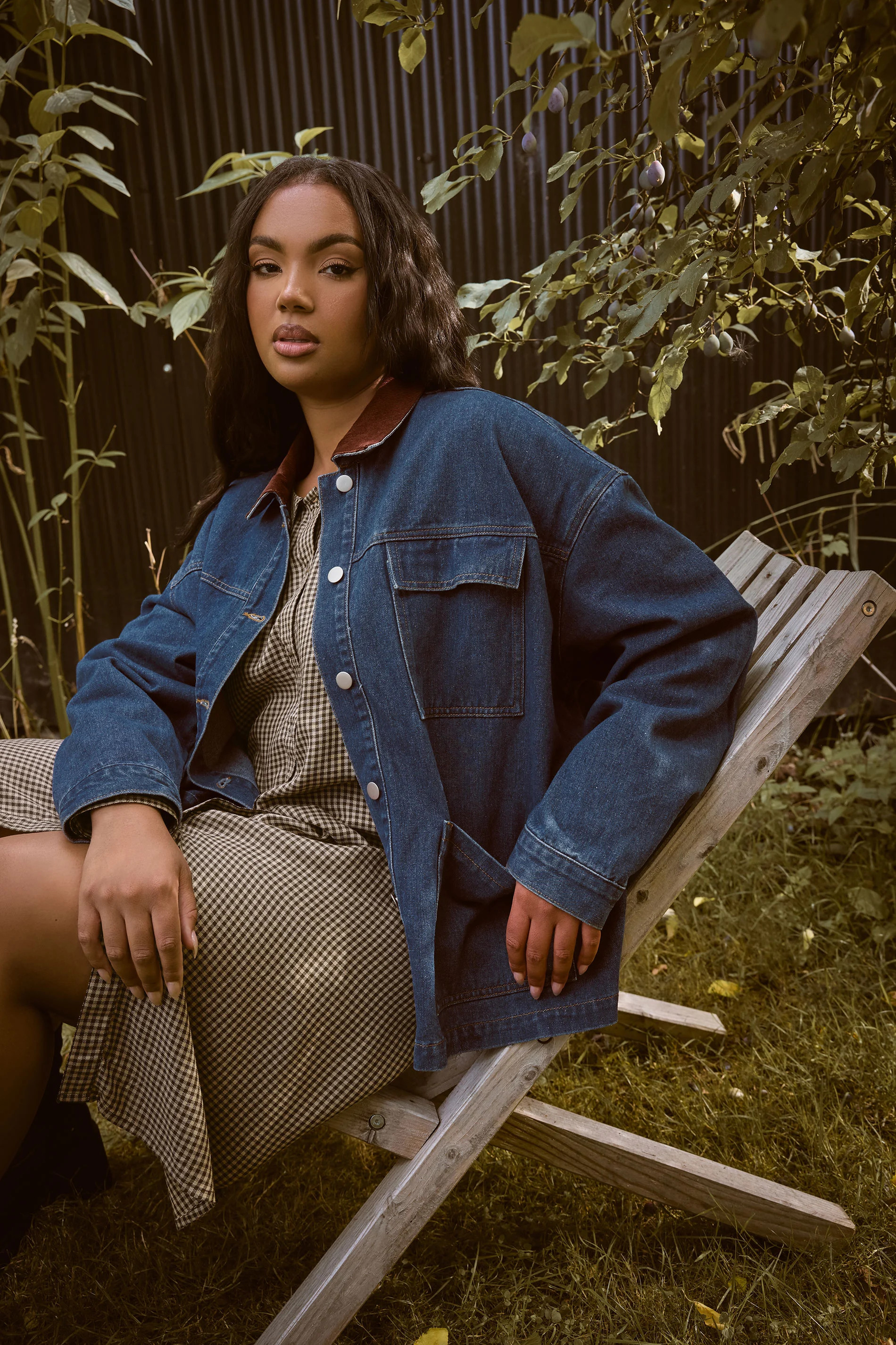 YOURS Plus Size Blue Cord Utility Denim Jacket | Yours Clothing UK