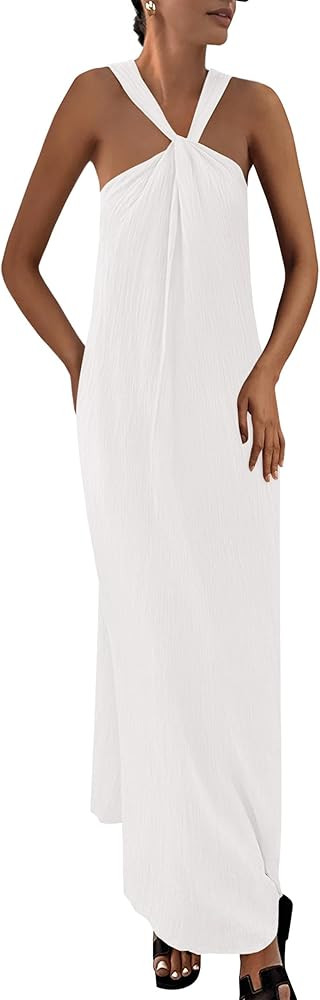 PRETTYGARDEN Womens 2026 Casual Long Summer Dresses Sleeveless Strappy Loose Flowy Beach Vacation... | Amazon (CA)