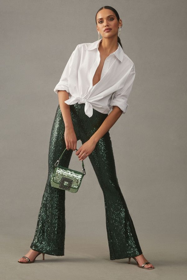 The Joni Sequined Flare Pants | Nuuly