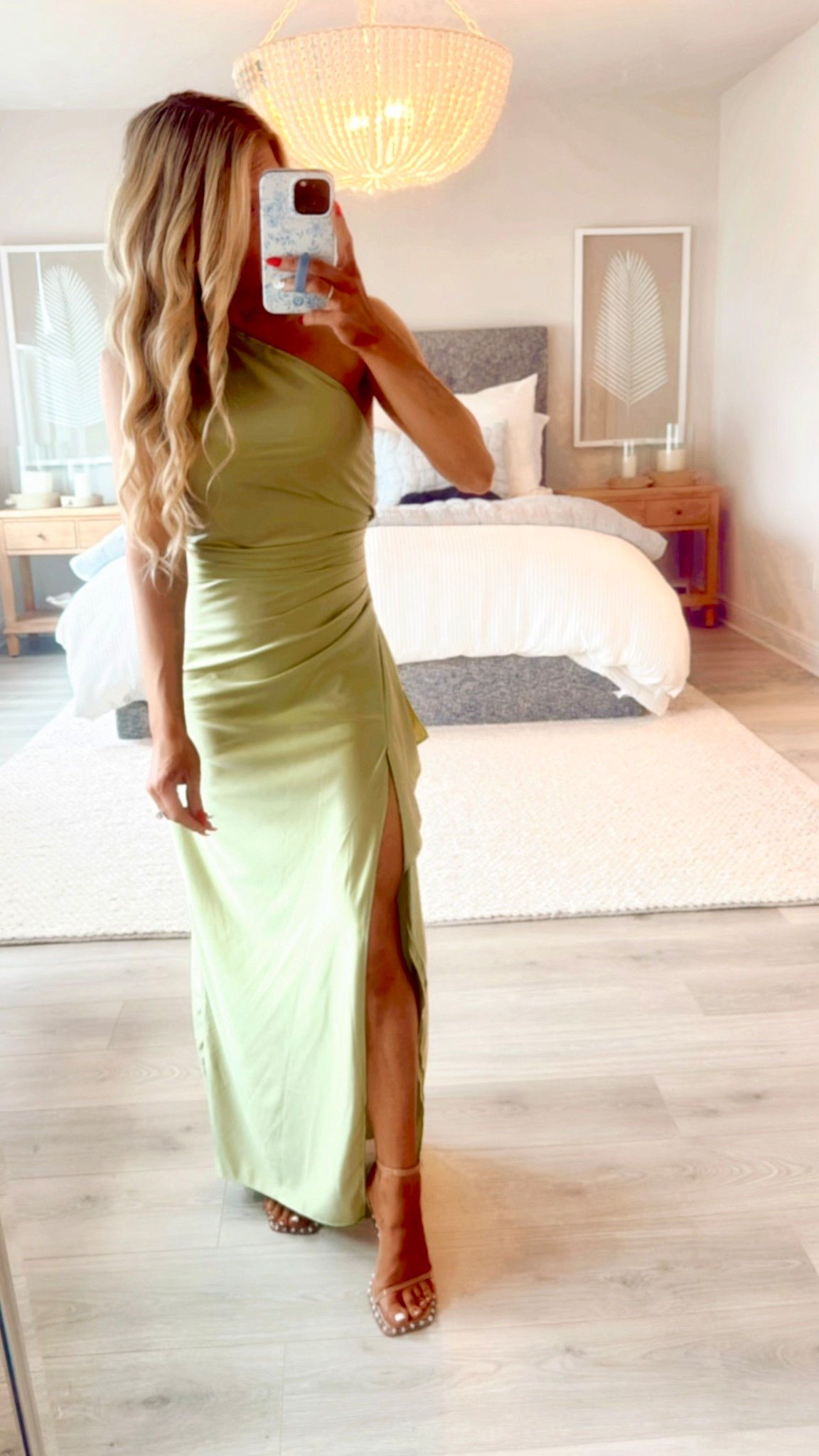 Light green satin one-shoulder summer wedding guest dress + special event gown! This wedding guest dress is LESS THAN $50!

I'm wearing a size small in the green gown. This dress comes in a variety of colors for each season!

Light green dress, satin dress, one shoulder dress, wedding guest outfit, maxi dress, formal dress, gown, party dress, petite dress

#LTKSaleAlert #LTKWedding #LTKStyleTip