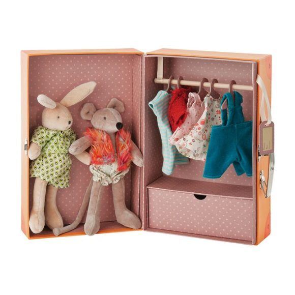 The Little Wardrobe with Dolls & Clothes | Maisonette