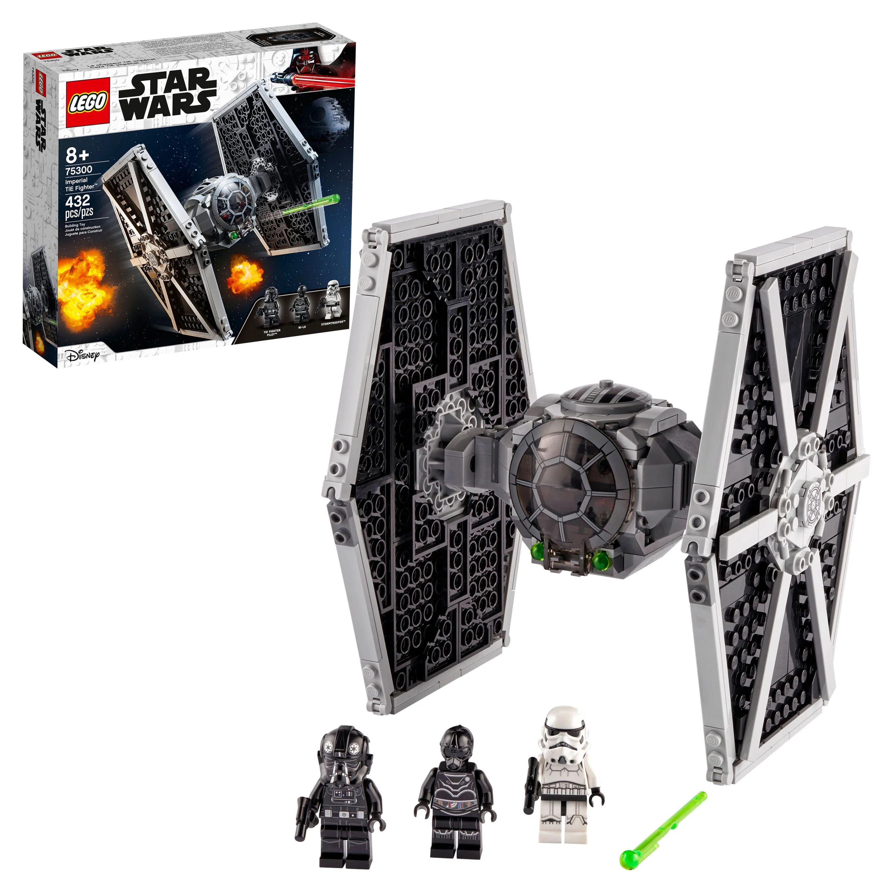 LEGO Star Wars Imperial TIE Fighter 75300, with Stormtrooper and TIE Fighter Pilot Minifigure | Walmart (US)