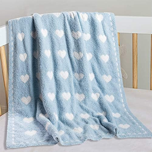 Kid Nation Baby Bed Blanket, Love Heart Receiving Swaddling Blanket for Baby Boys & Girls, Unisex Pl | Amazon (US)