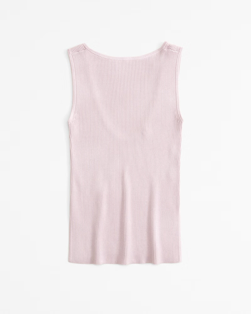 Abercrombie & Fitch Women's Shell Scoopback Sweater Tank in Light Mauve - Size XL | Abercrombie & Fitch (US)