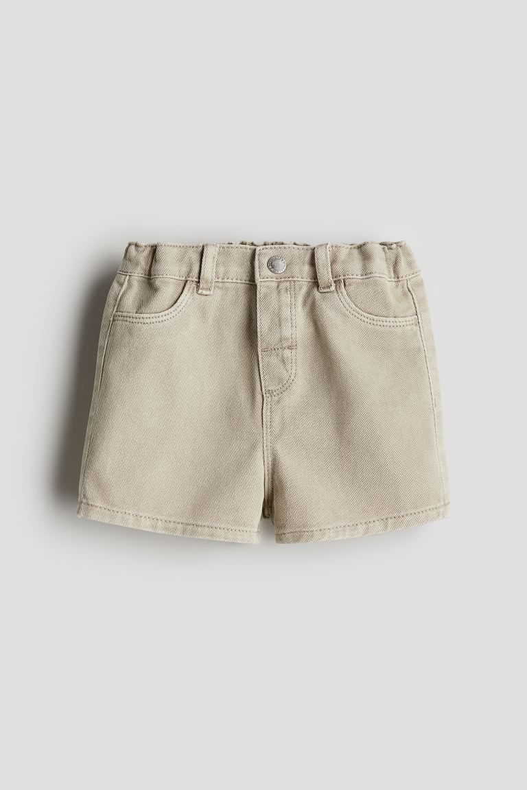 Denim Shorts - Regular waist - Short - Beige - Kids | H&M US | H&M (US + CA)