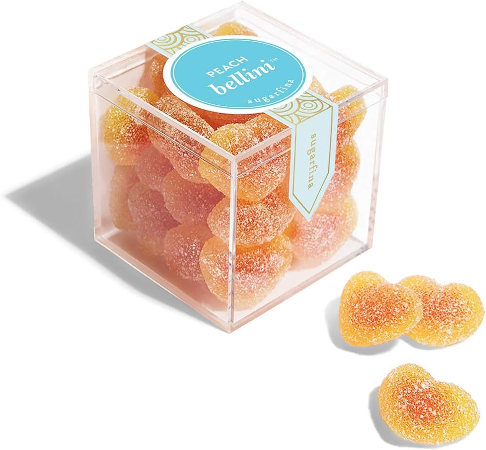 Sugarfina Peach Bellini Small Candy Cube Gummies, 3.6oz, 1 Count | Amazon (US)