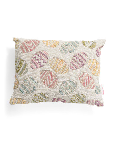 12x16 Beaded Eggs Pillow | TJ Maxx