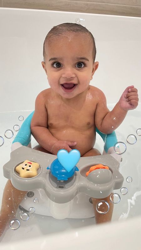 Baby bath seat. Bath time fun. 🛁🐥🫧
I like this one over others I’ve seen because he can’t slip out of it and it has great suction. Good for ages 6-36 months!

#LTKbaby #LTKkids #LTKbump