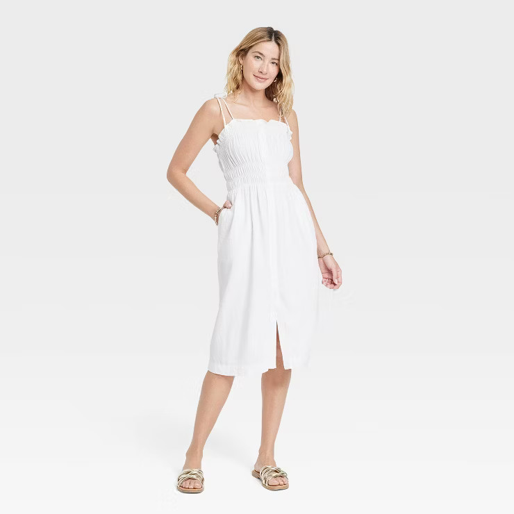Women's Linen Midi Sundress - Universal Thread™ | Target