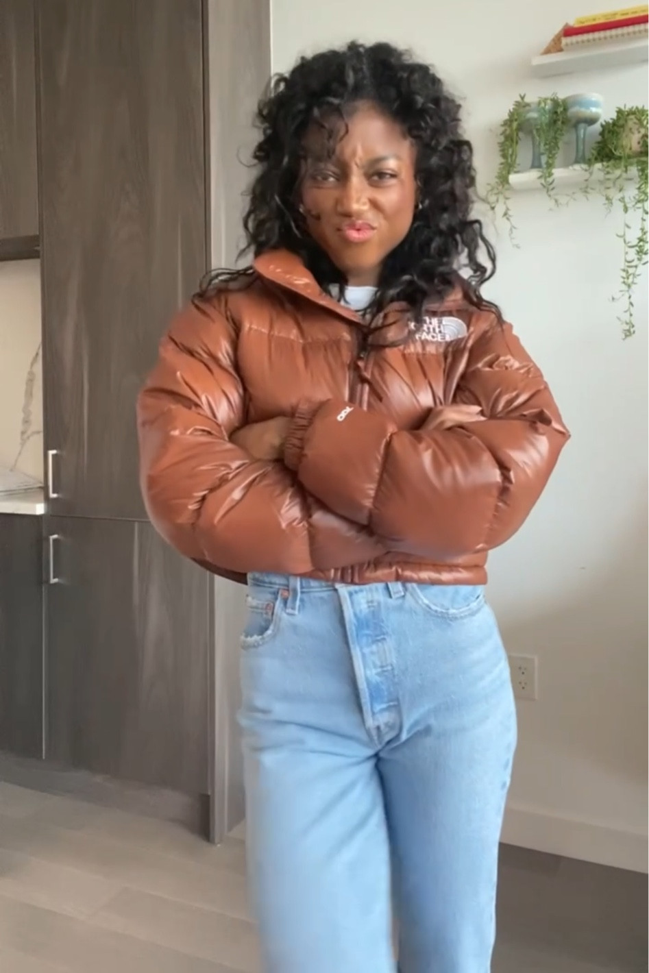 Who doesn’t want a cropped puffer!!🥹🫶🏾 

#LTKfit