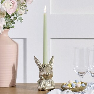 Blooming Bunny Taper Candleholder | Grandin Road