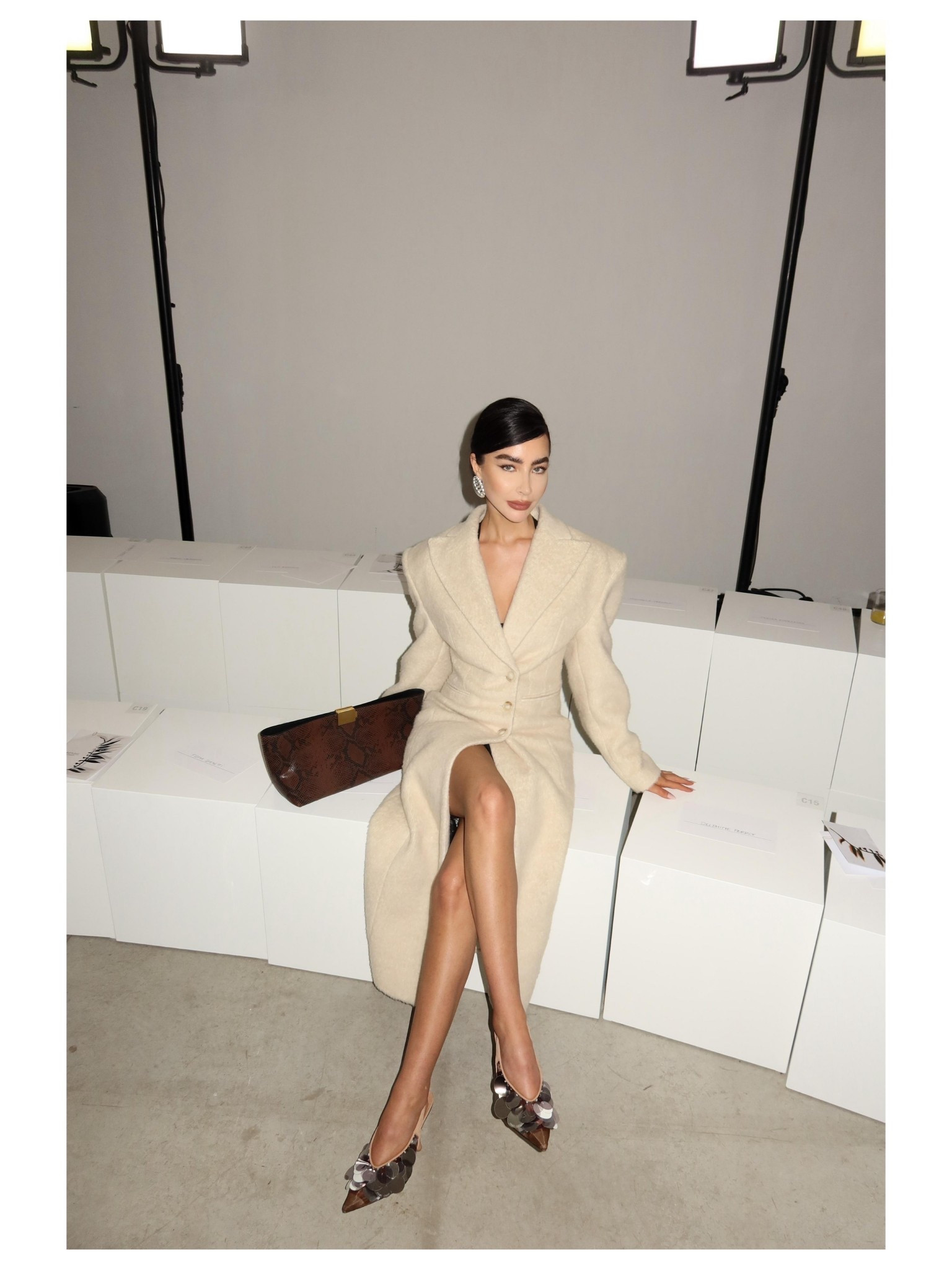 Milan Fashion Week, MFW, Camilla and Marc Poppy snake clutch, The Andamane Ottavia Coat, Jimmy Choo Isa 95 pumps

#LTKFashionMonth #LTKaustralia #LTKspring