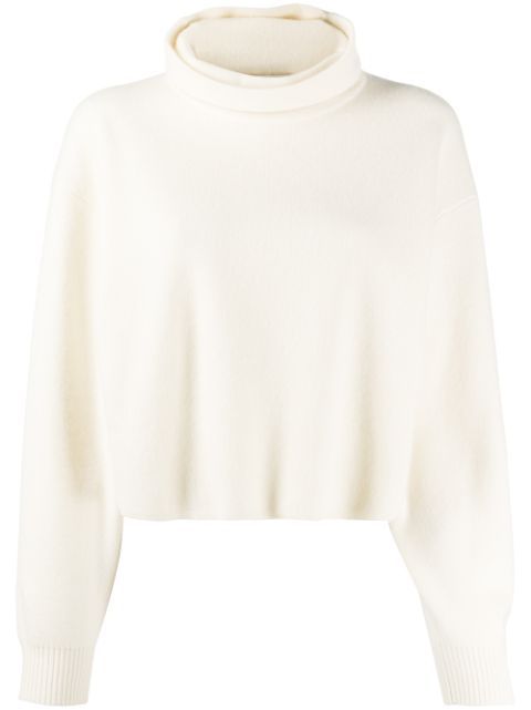 cropped roll-neck sweater | Farfetch (US)