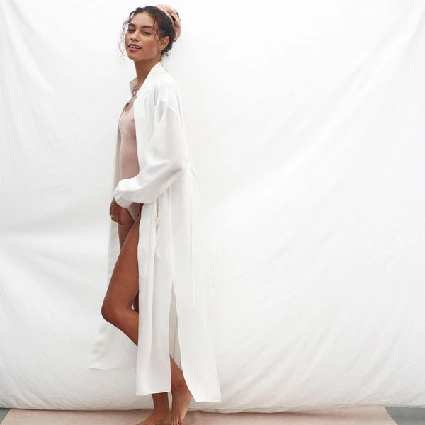 Prima Silk Chiffon Robe | Lunya