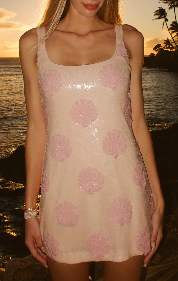Lets Go Mini Dress ~ Shell Sequins | Show Me Your Mumu