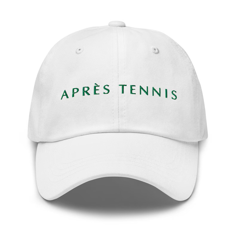 EMBROIDERED Apres Tennis Cap, Fun Tennis Player Baseball Cap, Tennis Lover Gifts, Tennis Team Clu... | Etsy (US)