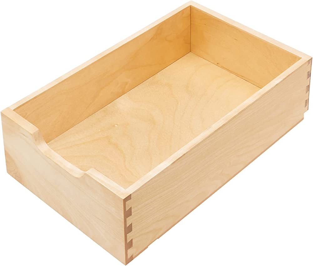 Rev-A-Shelf 4WDB-1218SC-1 11 Inch Single Wooden Drawer Pull Out Shelf Kitchen Storage Organizer w... | Amazon (US)