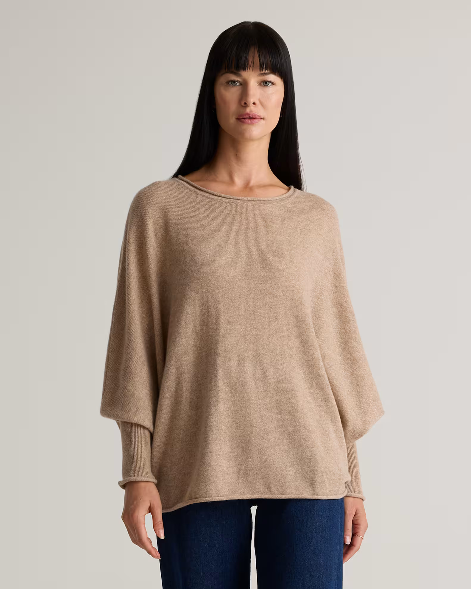 Cashmere Batwing Sweater | Quince in Oatmeal | Quince