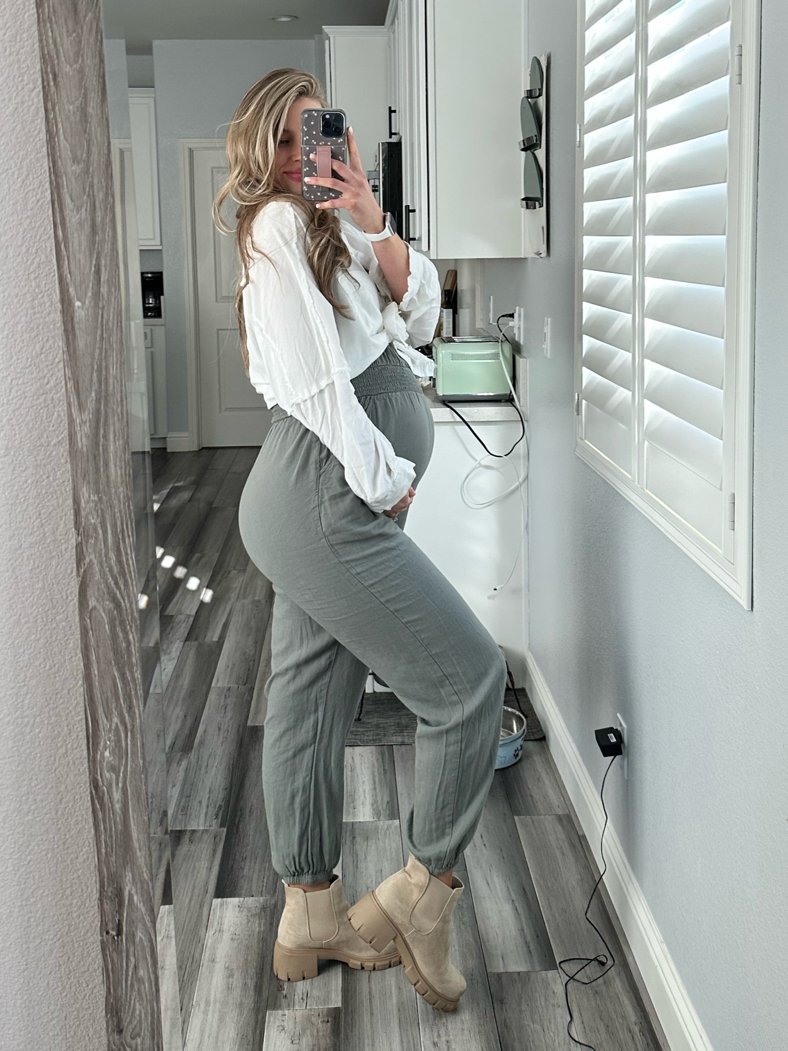 Medium (size up) in jumpsuit
Sized up in boots, too

#LTKunder100 #LTKbump #LTKstyletip