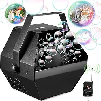 Theefun Bubble Machine: Wired and Wireless Remote Control 750mL Metal Bubble Blower Machine with ... | Amazon (US)