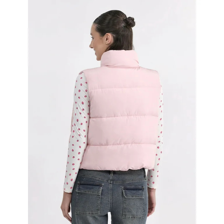 No Boundaries Quilted Puffer Vest, Women's | Walmart (US)