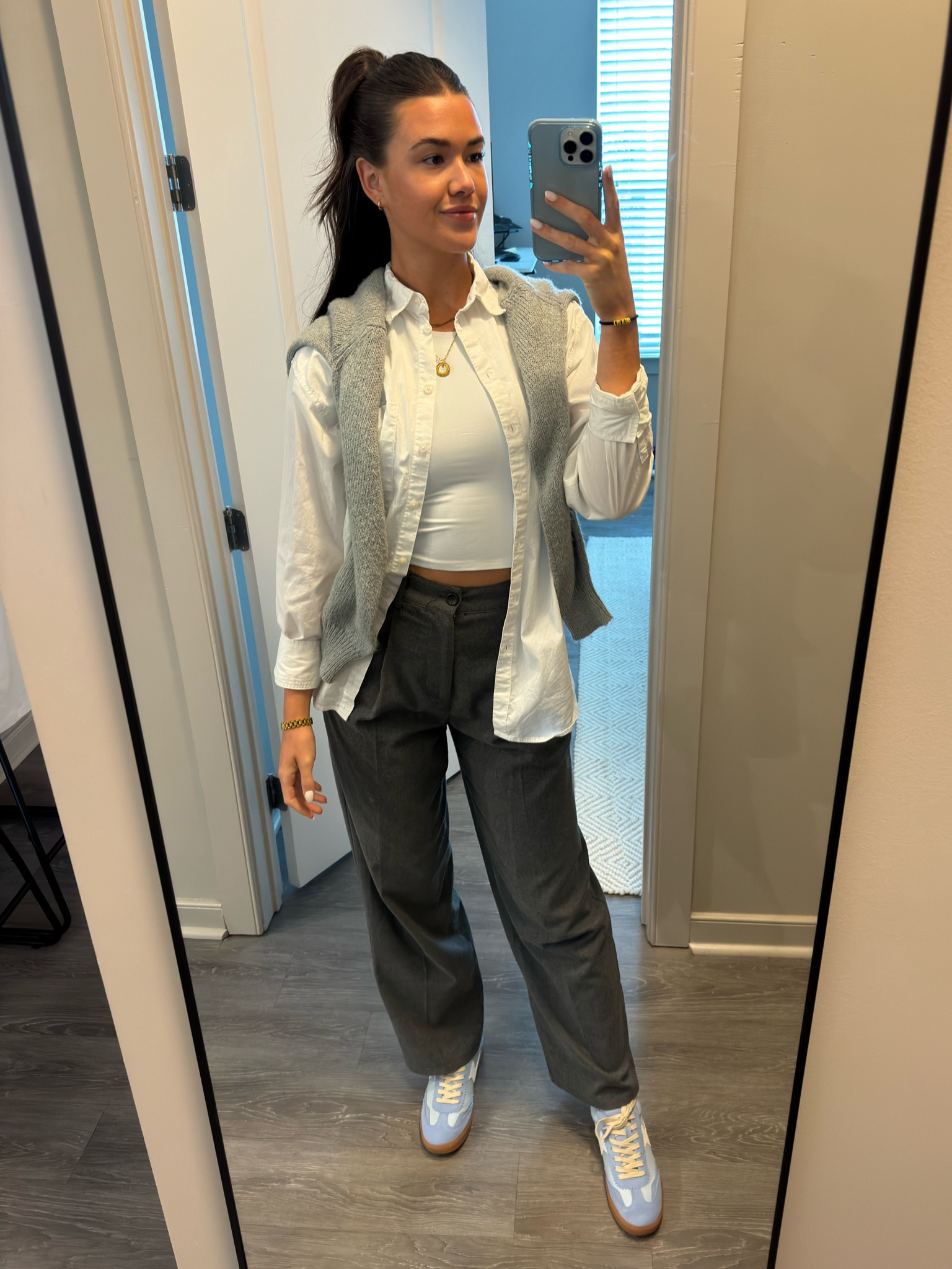 obsessed with these sneakers 🤍🩵

#LTKWorkwear