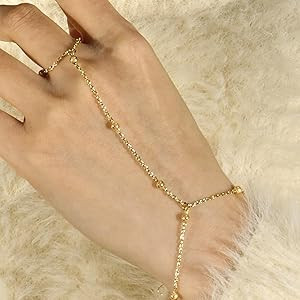 Reoxvo Dainty Bracelets for Women Trendy, Sterling Silver Plated Brass Link Chain Charm Bracelet ... | Amazon (US)
